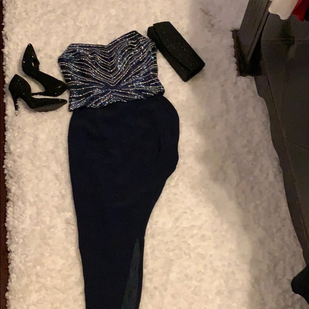 Jovani Bustiers with custom skirt